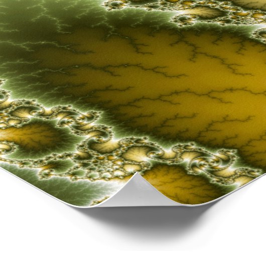 Everswirl - Mandelbrot-Fraktal Poster (Ecke)