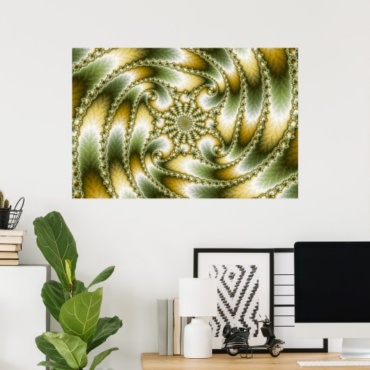 Everswirl - Mandelbrot-Fraktal Poster (Heimbüro)