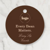 Every Bean Matters Kaffee Logo Geschenkanhänger (Rückseite)