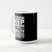 Every Beep Matters – Alert & Devoted Kaffeetasse (Vorderseite Links)