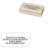 “Every birthday marks a new chapter. Let’s make it Gummistempel (Stempel)