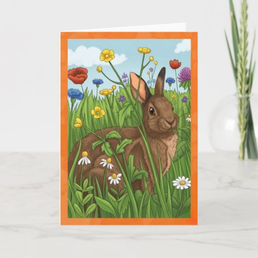 Every Bunny Loves Flowers Karte (Vorderseite)