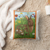 Every Bunny Loves Flowers Kissen (Decke)