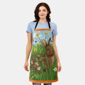 Every Bunny Loves Flowers Schürze (Getragen)