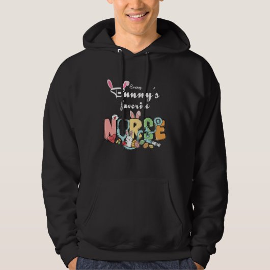 Every Bunny s Favorite Nurse N Cute Bunnies Easter Hoodie (Vorderseite)