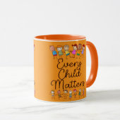 Every Child Matters Orange Awareness Becher Tasse (VorderseiteRechts)
