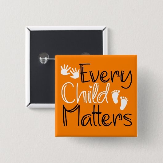  Every Child Matters, Orange Orange Day Button (Vorne & Hinten)