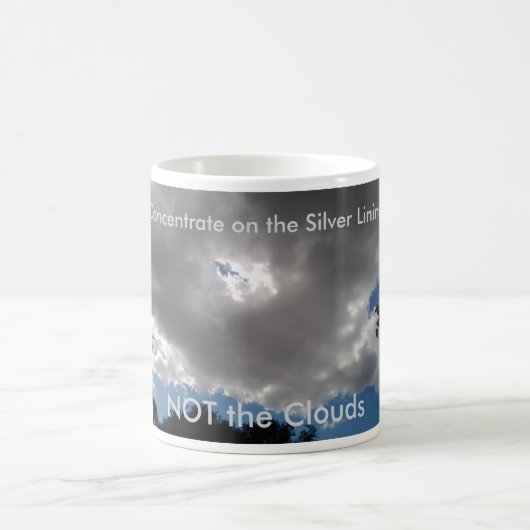 Every Cloud has A Silver Lining Coffee Mug Kaffeetasse (Mittel)
