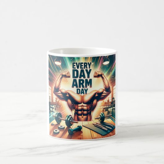 Every Day Arm Day mug Kaffeetasse (Mittel)