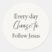 Every Day Choose to Follow Jesus Sticker (Vorderseite)