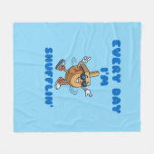 Every Day I'm Shufflin Fleece Blanket (Vorderseite (Horizontal))