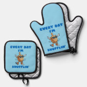 Every Day I'm Shufflin Pot Holder Set (Vorderseite/Rückseite)