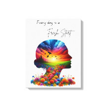 Every Day is a Fresh Start Colorful Mindscape