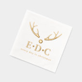 Every Day is Christmas Foil Stamped Napkins Servietten Mit Folie (Links)