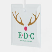 Every Day is Christmas Glass Ornament (Vorderseite links)