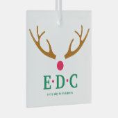 Every Day is Christmas Glass Ornament (Vorderseite Rechts)