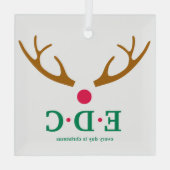 Every Day is Christmas Glass Ornament (Rückseite)