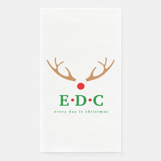 Every Day is Christmas Guest Towels Serviette (Vorderseite)