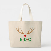 Every Day is Christmas Large Tote Jumbo Stoffbeutel (Rückseite)