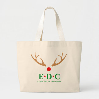 Every Day is Christmas Large Tote Jumbo Stoffbeutel