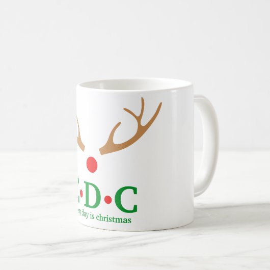 Every Day is Christmas Mug Kaffeetasse (VorderseiteRechts)