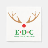 Every Day is Christmas  Serviette (Vorderseite)