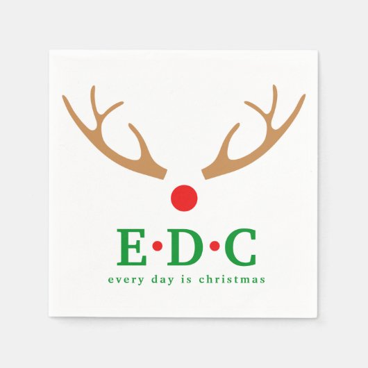 Every Day is Christmas  Serviette (Vorderseite)