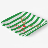 Every Day is Christmas Striped Pappteller (Gewinkelt)