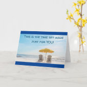 EVERY DAY IS SATURDAY WHEN YOU RETIRE KARTE (Gelbe Blume)