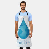 Every Drop Counts Apron Schürze (Getragen)