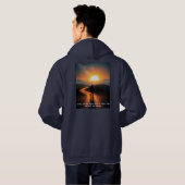 **"Every Journey Begins with a Single Step: Embrac Hoodie (Schwarz voll)