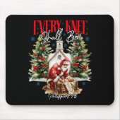 Every Knee Shall Bow Christian Jesus Merry Christm Mousepad (Vorne)