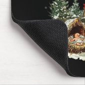 Every Knee Shall Bow Funny Nativity Scene Christma Mousepad (Ecke)