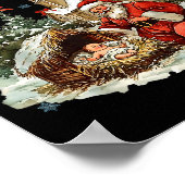 Every Knee Shall Bow Funny Nativity Scene Christma Poster (Ecke)