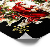 Every Knee Shall Bow Jesus Birth Christian Santa C Poster (Ecke)