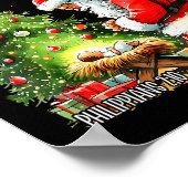 Every Knee Shall Bow, Kneeling Santa Baby Jesus Ch Poster (Ecke)