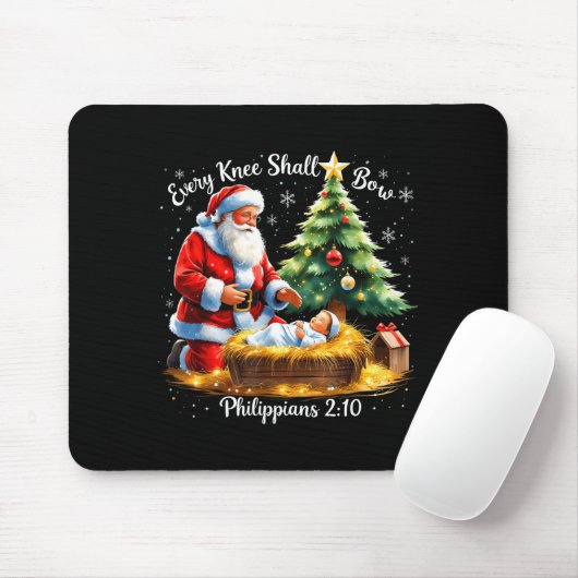Every Knee Shall Bow Philipans 2_10 Christmas Mousepad (Mit Mouse)