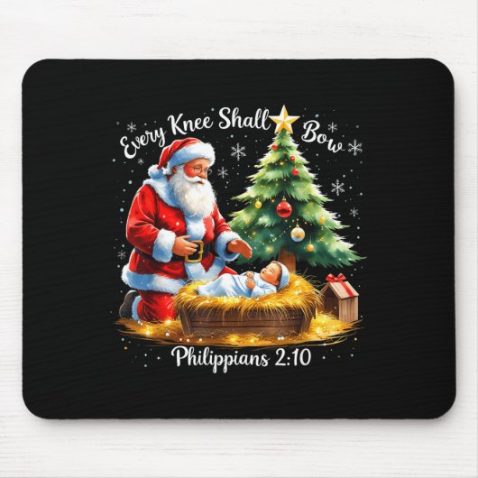Every Knee Shall Bow Philipans 2_10 Christmas Mousepad (Vorne)