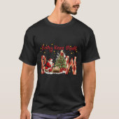 Every Knee Shall Bow Santa And Baby Jesus T-Shirt (Vorderseite)