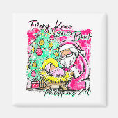 Every Knee Shall Bow Santa Christmas Nativity Scen Magnet (Vorne)