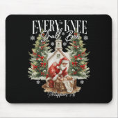 Every Knee Shall Bow Santa Christmas Nativity Scen Mousepad (Vorne)