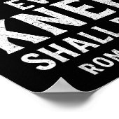 Every Knee Shall Fall Romans 14_11 Poster (Ecke)