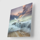 Every knee will bow... quadratische wanduhr (Winkel)