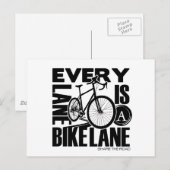 Every Lane A Bike Lane Postkarte (Vorne/Hinten)
