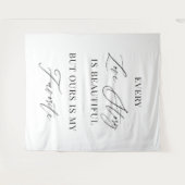 Every Love Story Is Beautiful – Modern Minimalist  Wandteppich (Vorderseite (Horizontal))