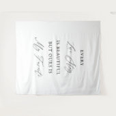 Every Love Story Is Beautiful Wedding Backdrop  Wandteppich (Vorderseite (Horizontal))