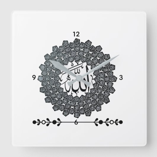 Every moment mallers Wall Clock Quadratische Wanduhr (Vorderseite)