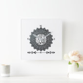 Every moment mallers Wall Clock Quadratische Wanduhr (Zuhause)