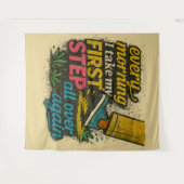 Every Morning First Step -iTapestry Wandteppich (Vorderseite (Horizontal))