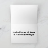 "EVERY ONE KNOWS" YOU ARE TURNING "50" KARTE (Innenseite)